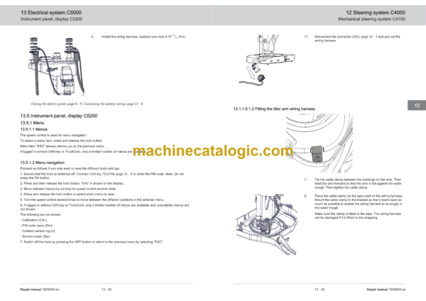 BT HWE100, HWE100S, LWE130 Pedestrian Pallet Truck Repair Manual - Image 4