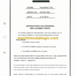 Atlas Copco T30 PowerROC Parts Manual