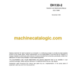 Daewoo DH130-2 Excavator Operation and Maintenance Manual (2022-7056E)