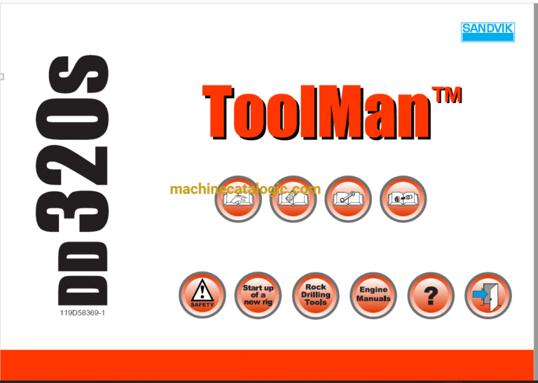 Sandvik DD320S Drilling Rig Full Documents (Service, Operator, Maintenance Manual and Parts Catalog) [119D58369]