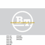 BT SPE120, SPE120L, SPE140, SPE140L, SPE140S, SPE160, SPE160L, SPE200, SPE200D, SPE200L Electric Stacker Repair Manual