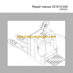 BT LPE240 Electric Pallet Truck Repair Manual