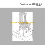 BT RWE120 Pedestrian Stacker Repair Manual