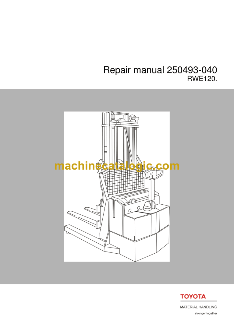 BT RWE120 Pedestrian Stacker Repair Manual
