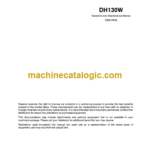 Daewoo DH130W Excavator Operation and Maintenance Manual (2022-7049)
