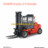 Kalmar DCG 50-90 Forklift Trucks 5-9 tonnes Operators Manual