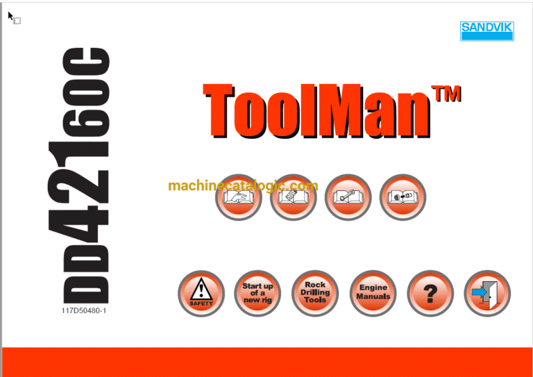 Sandvik DD421-60C Drilling Rig Full Documents (Service, Operator, Maintenance Manual and Parts Catalog) [117D50480]