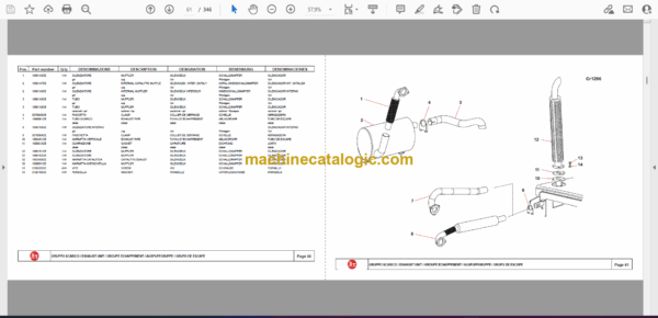 BT C4D150D, C4D180D, C4D200D Diesel Forklift Quality Parts Manual - Image 2