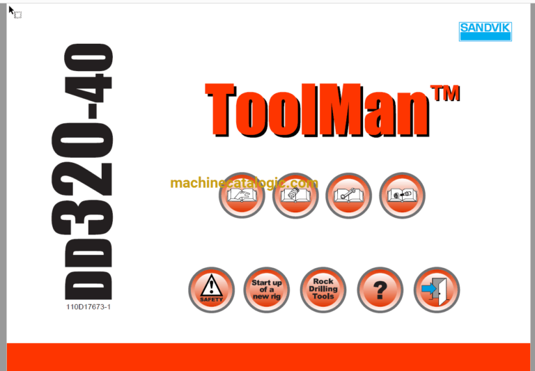 Sandvik DD320-40 Drilling Rig Full Documents (Service, Operator, Maintenance Manual and Parts Catalog) [110D17673]