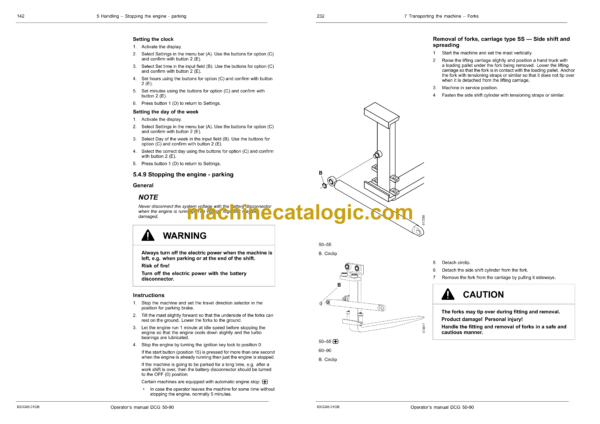 Kalmar DCG 50-90 Forklift Trucks 5-9 tonnes Operators Manual - Image 3