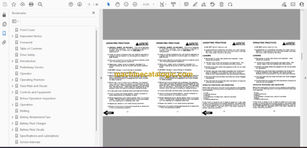 BT PMX, QMX Powered Pallet Truck Full Manual (Service, Parts and Operators Manual) - Image 3