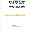 Furukawa HCR910 DS Drill Rig Parts Manual