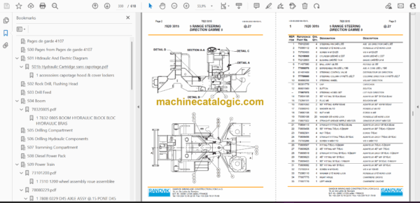 Sandvik Solo 5 and Solo 5V Drill Rig Parts Manual (4107) - Image 2