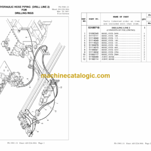 Ingersoll Rand CM470 Crawler Drilling Machine Parts Manual (W002327BO)