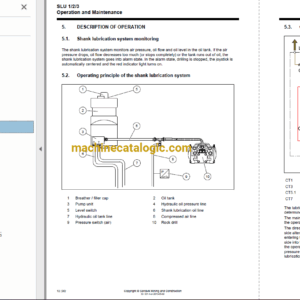 Sandvik DD421-60C Drilling Rig Full Documents (Service, Operator, Maintenance Manual and Parts Catalog) [113D28838]