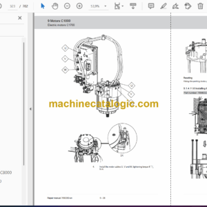 BT SPE120, SPE120L, SPE140, SPE140L, SPE140S, SPE160, SPE160L, SPE200, SPE200D, SPE200L Electric Stacker Repair Manual