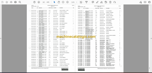 Sandvik Ranger DX800 Drill Rig Parts Manual (47041-2017) - Image 4