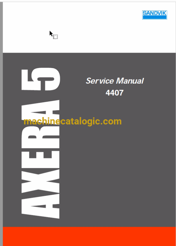 Sandvik DD310-40 Drilling Rig Full Documents (Service, Operator, Maintenance Manual and Parts Catalog) [4407]