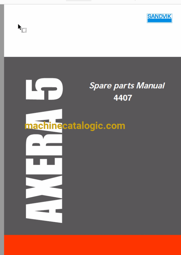 Sandvik DD310-40 Drilling Rig Full Documents (Service, Operator, Maintenance Manual and Parts Catalog) [4407] - Image 2