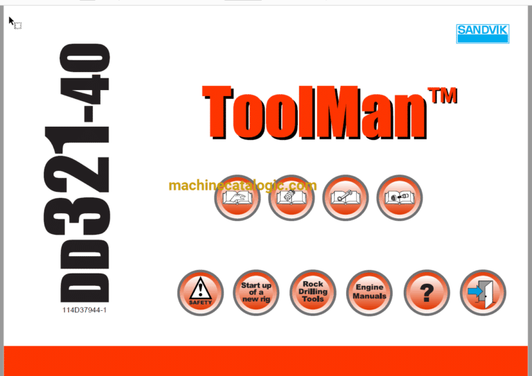 Sandvik DD321-40 Drilling Rig Full Documents (Service, Operator, Maintenance Manual and Parts Catalog) [114D37944]