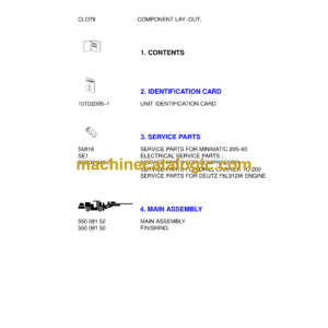 Sandvik Minimatic 205-60 Drill Rig Parts Manual (101D2005-1)