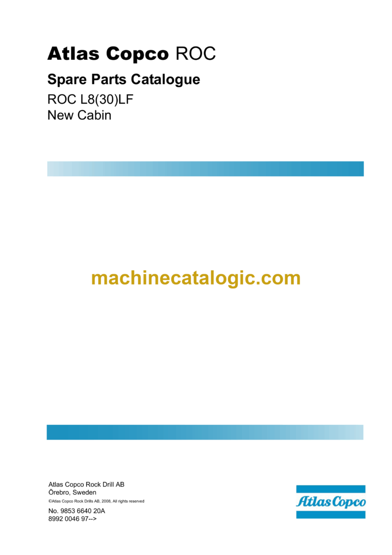 Atlas Copco L8(30)LF ROC Parts Manual