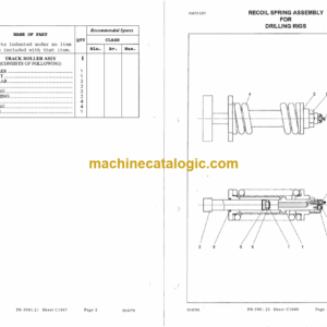 Atlas Copco ECM585-2 Crawler Drilling Machine Parts Manual (X011149CE)