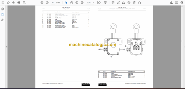 Sandvik Ranger DX800 Tier 3 Drill Rig Parts Manual - Image 2