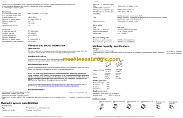 Volvo BL70, BL71 Backhoe Loader Operators Manual - Image 3
