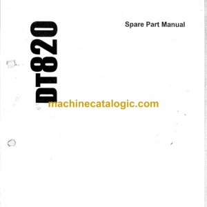 Sandvik DT820 Drill Rig Parts Manual (111D18864-1)