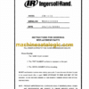 Ingersoll Rand CM470 Crawler Drilling Machine Parts Manual (W002305BO)