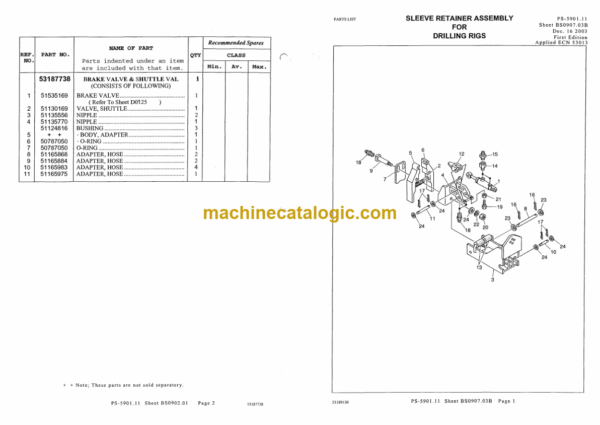 Ingersoll Rand CM470 Crawler Drilling Machine Parts Manual (W002305BO) - Image 3