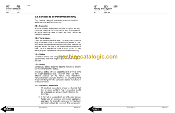 BT TMX Electric Forklift Master Service Manual - Image 4