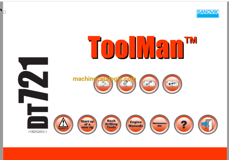 Sandvik DT721 Drilling Rig Full Documents (Service, Operator, Maintenance Manual and Parts Catalog) [118D52853]