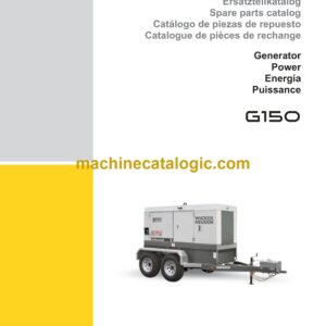 Wacker Neuson G150 Generator Parts Manual