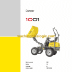 Wacker Neuson 1001 Dumper Service Manual