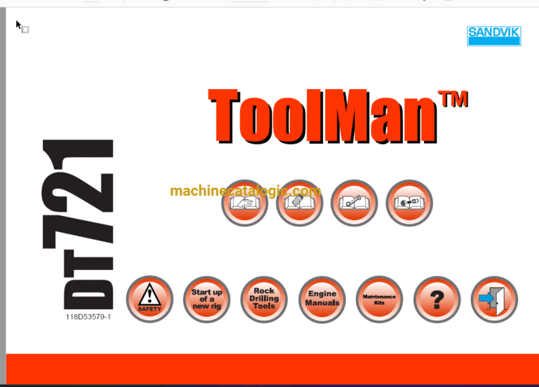 Sandvik DT721 Drilling Rig Full Documents (Service, Operator, Maintenance Manual and Parts Catalog) [118D53579]