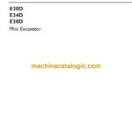 Case E30D, E34D, E38D Mini Excavator Operators Manual