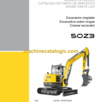 Wacker Neuson 50Z3 Crawler Excavator Parts Manual