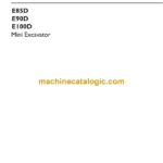 New Holland E85D, E90D, E100D Mini Excavator Operators Manual