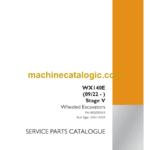 Case WX140E Stage 5 Wheeled Excavator Service Parts Catalogue