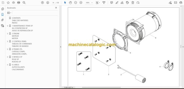 Wacker Neuson GP7000A Power Parts Manual - Image 2