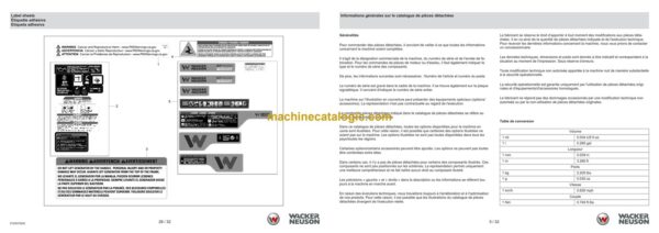 Wacker Neuson GP7000A Power Parts Manual - Image 3