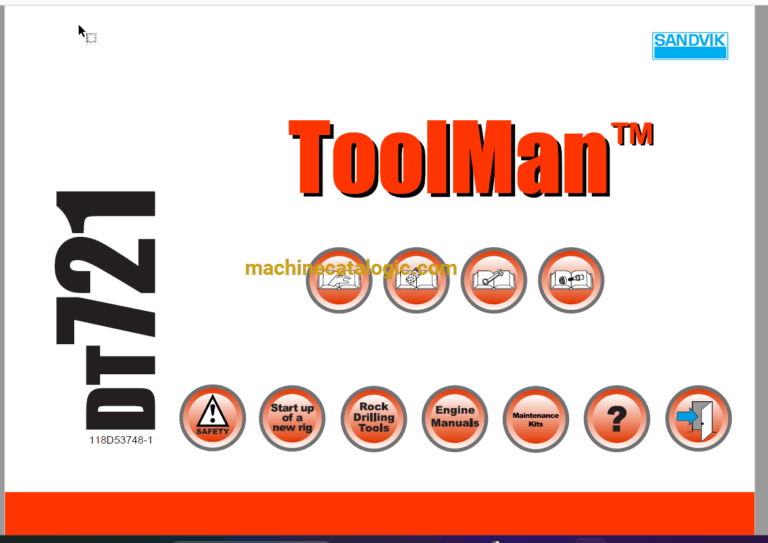 Sandvik DT721 Drilling Rig Full Documents (Service, Operator, Maintenance Manual and Parts Catalog) [118D53748]