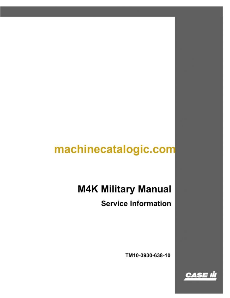 Case M4K Military Manual Service Information