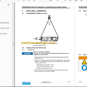 Sandvik DT721 Drilling Rig Full Documents (Service, Operator, Maintenance Manual and Parts Catalog) [118D53748]