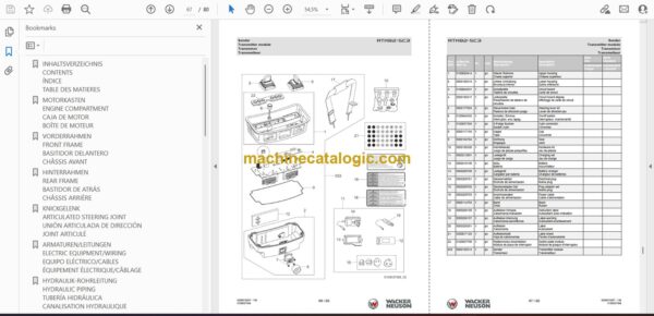 Wacker Neuson RTK82-SC3 Roller Parts Manual - Image 2