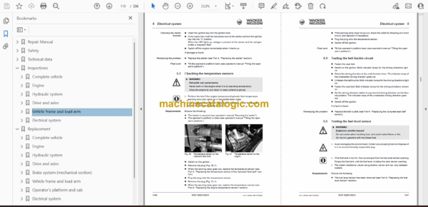 Wacker Neuson WL34 Wheel Loader Service Manual - Image 2