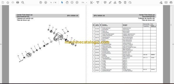 Wacker Neuson BPU 3050A US Reversible Plates Parts Manual - Image 2