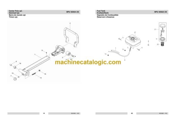 Wacker Neuson BPU 3050A US Reversible Plates Parts Manual - Image 4